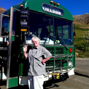 Denali National Park: driver Wendy with her bus